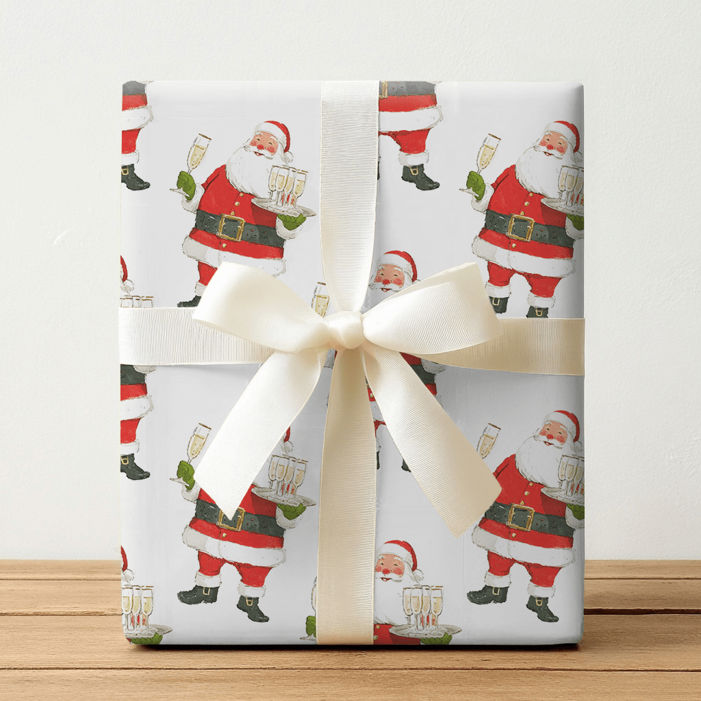 Serving Santa - Wrapping Paper - Benton Lane Home - Lemon Park