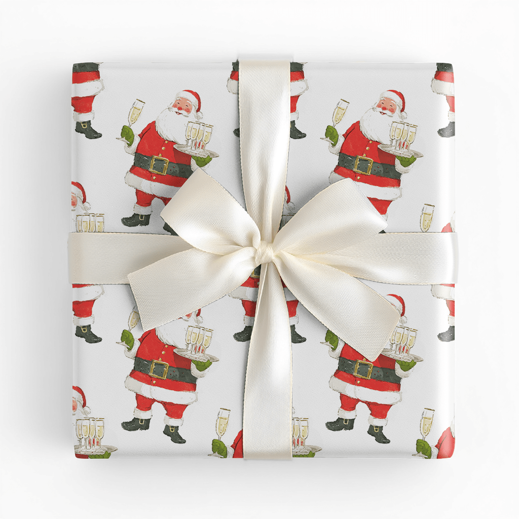 Serving Santa - Wrapping Paper - Benton Lane Home - Lemon Park