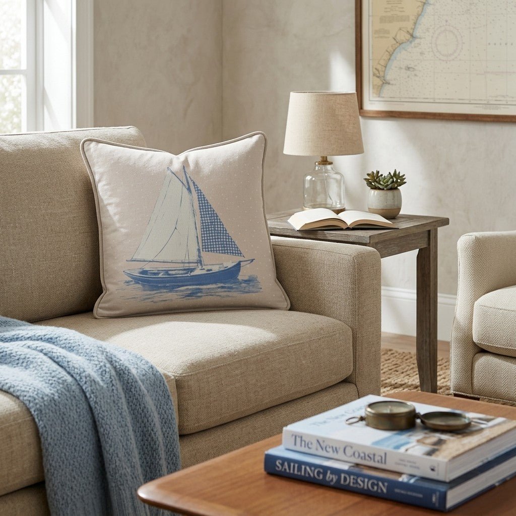 Set Sail Throw Pillow - Benton Lane Home - Hillcroft Home