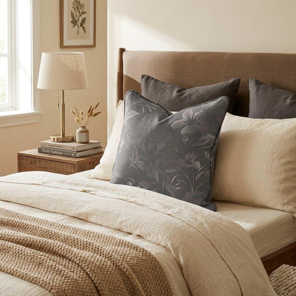Shadow Botanica Throw Pillow - Benton Lane Home - Hillcroft Home