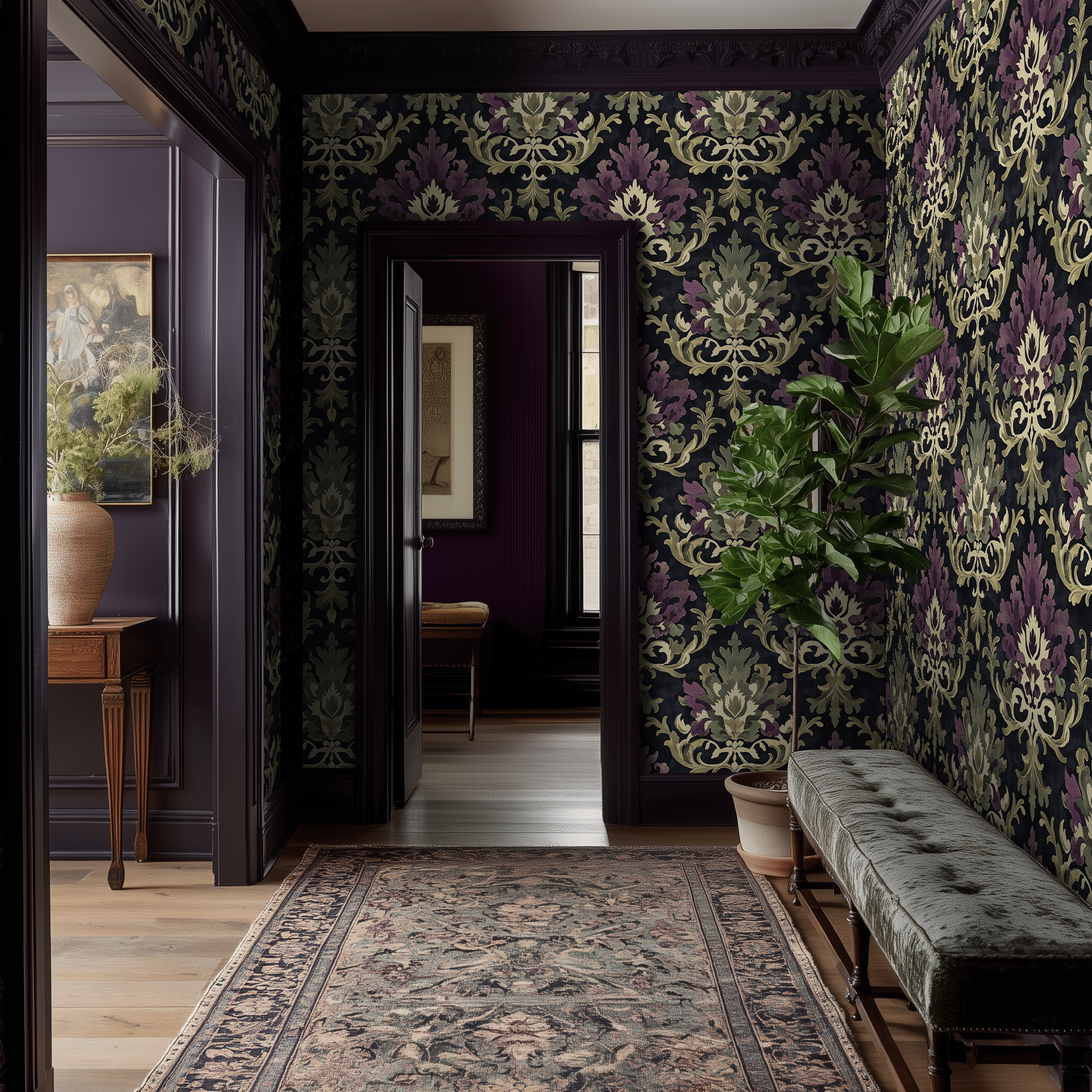 Shadow Damask - Benton Lane Home - Painted Paper
