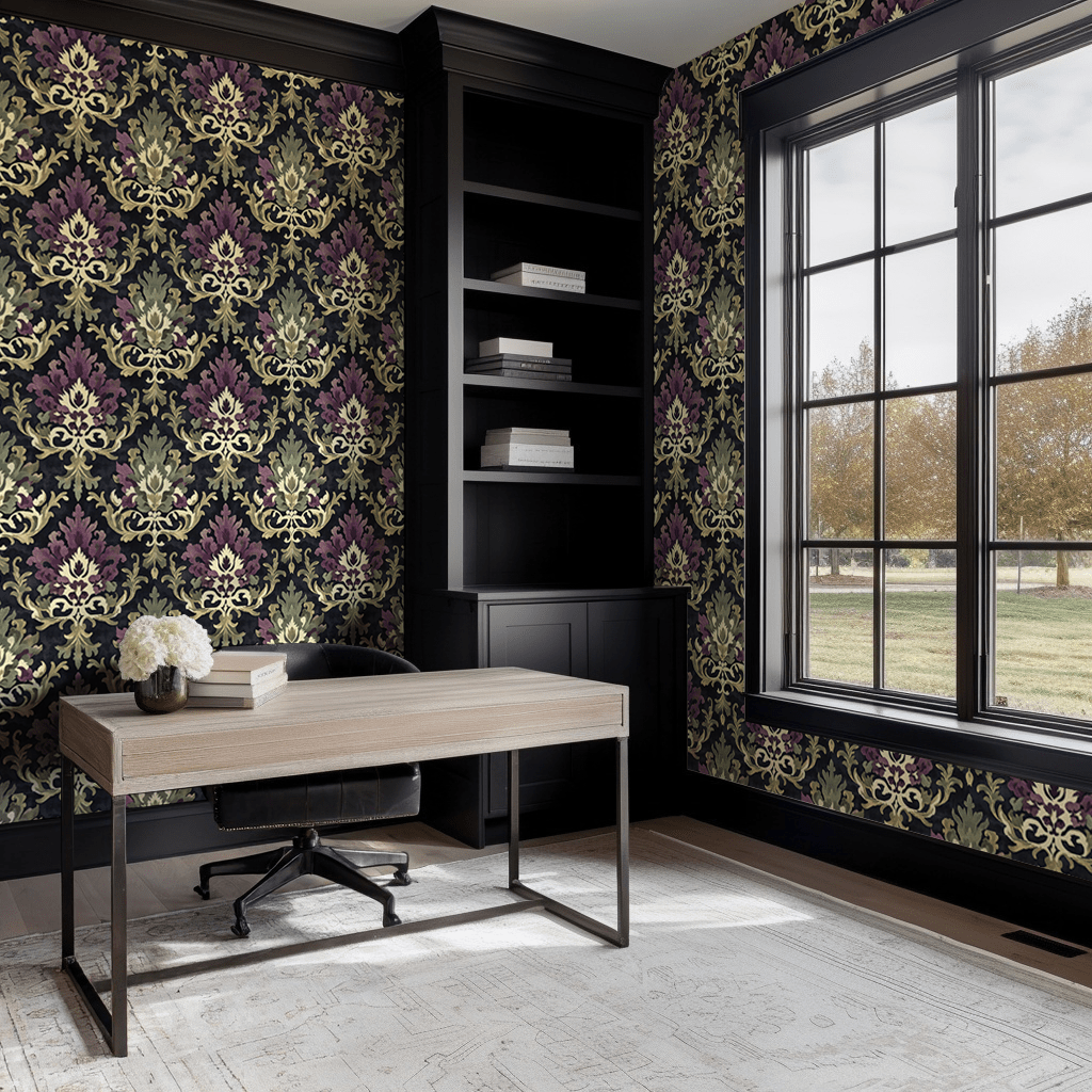 Shadow Damask - Painted Paper