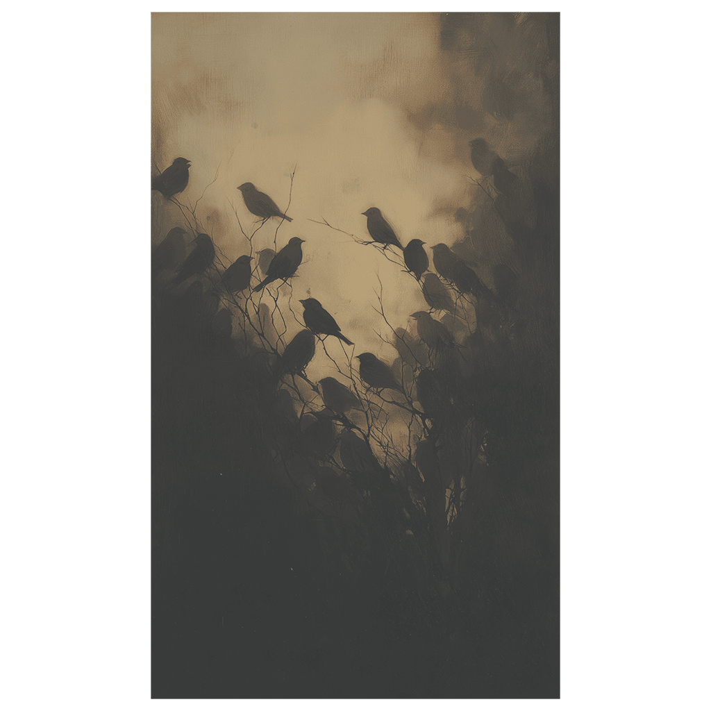 Shadow Gathering - Tapestry - Benton Lane Home - Painted Paper