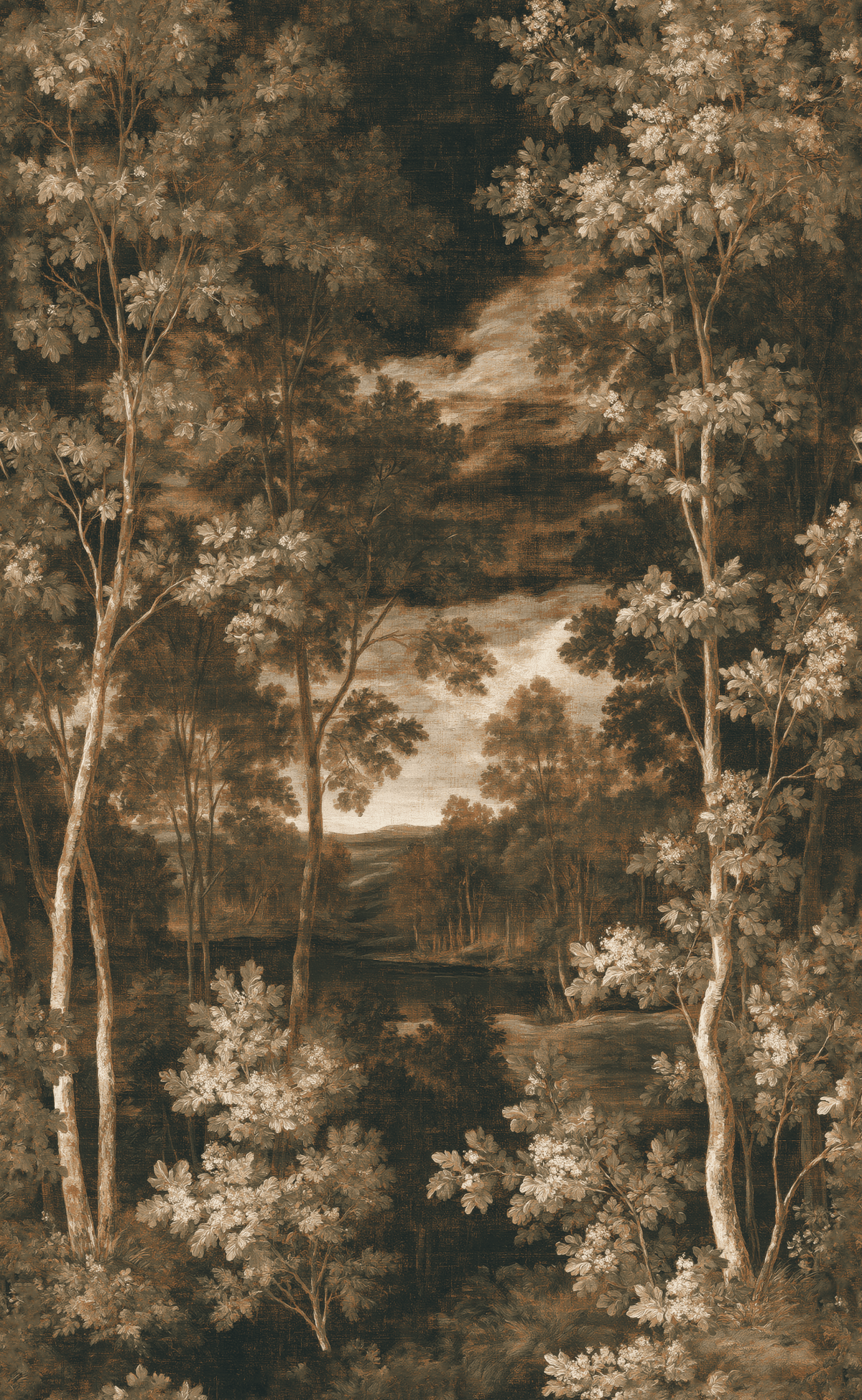 Shadow Grove - Wall Mural - Painted Paper