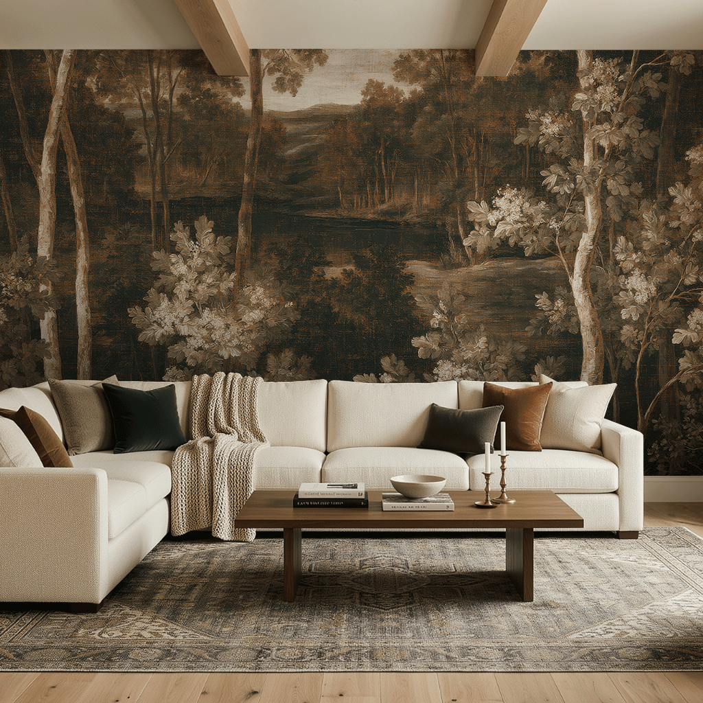 Shadow Grove - Wall Mural - Painted Paper