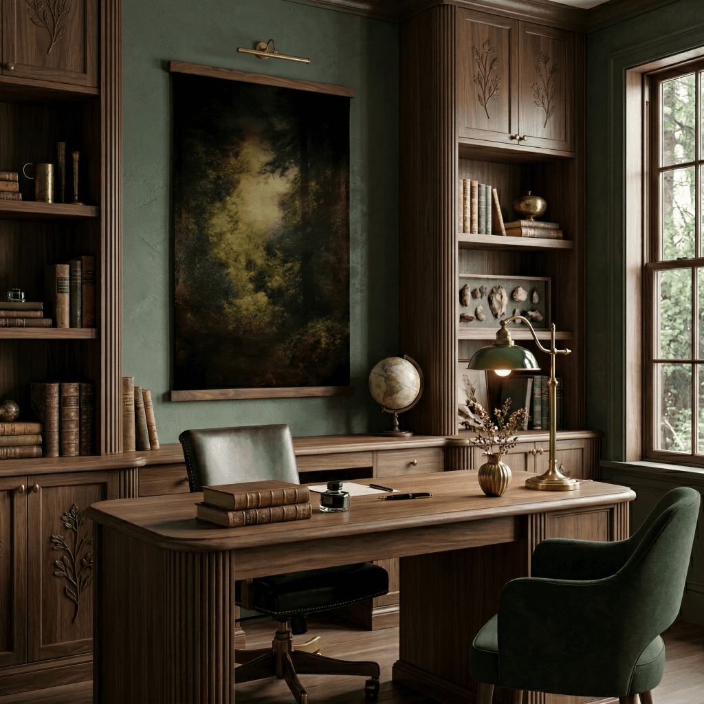 Shadowed Forest - Tapestry - Benton Lane Home - Painted Paper
