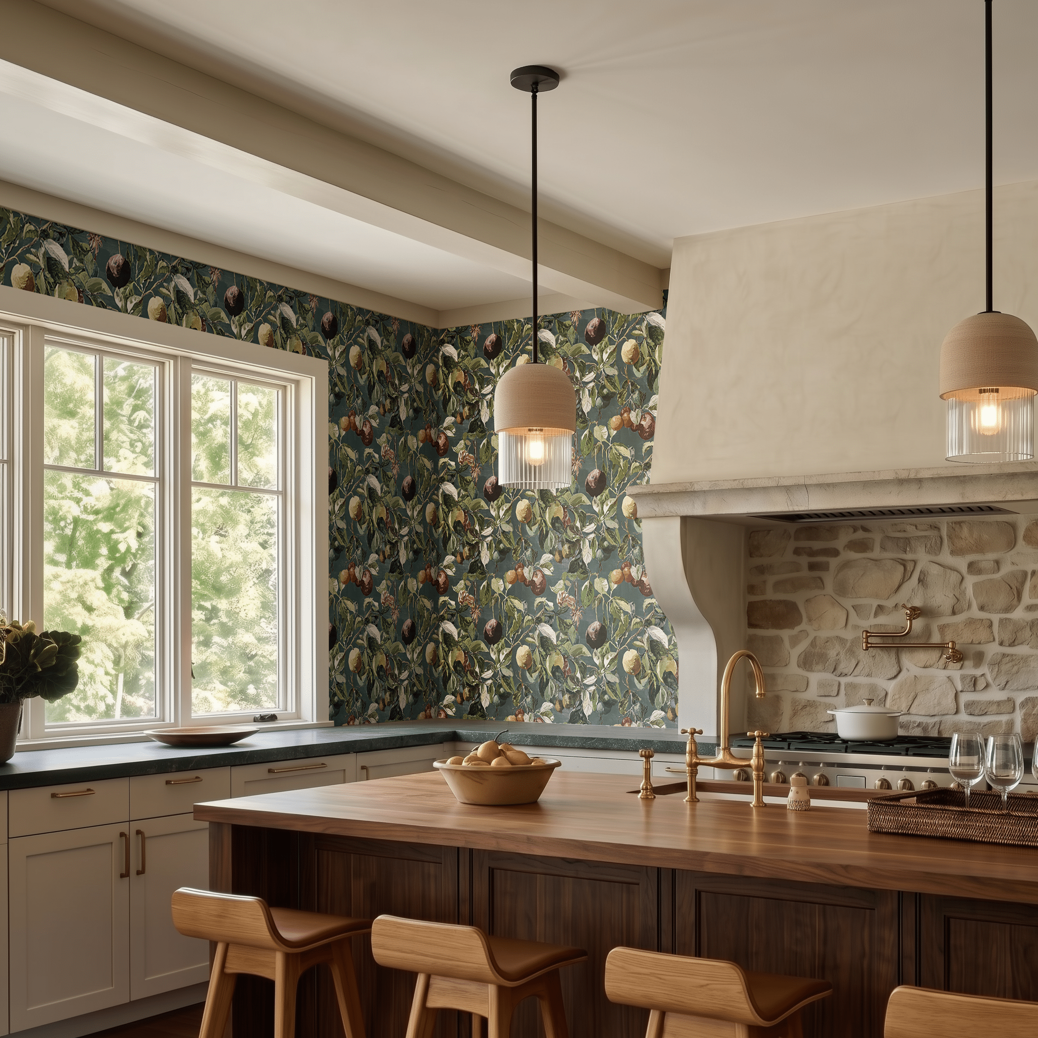 Shadows of Sorrento Wallpaper - Painted Paper