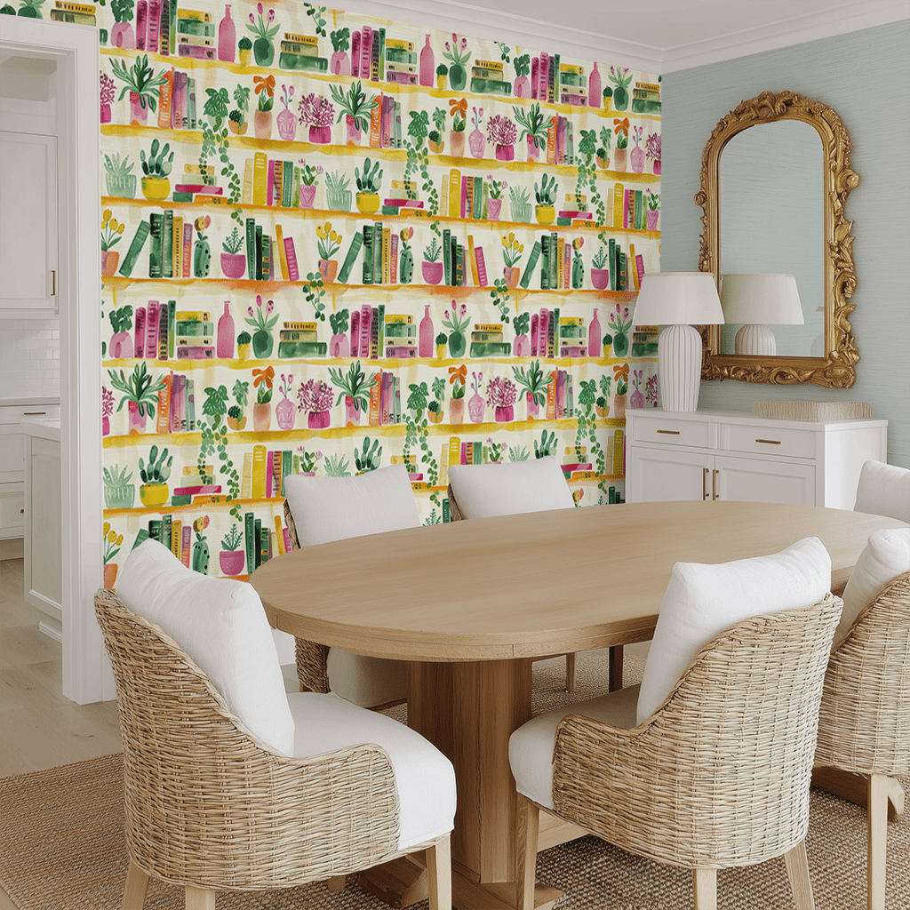 Shelfie Wallpaper - Lemon Park