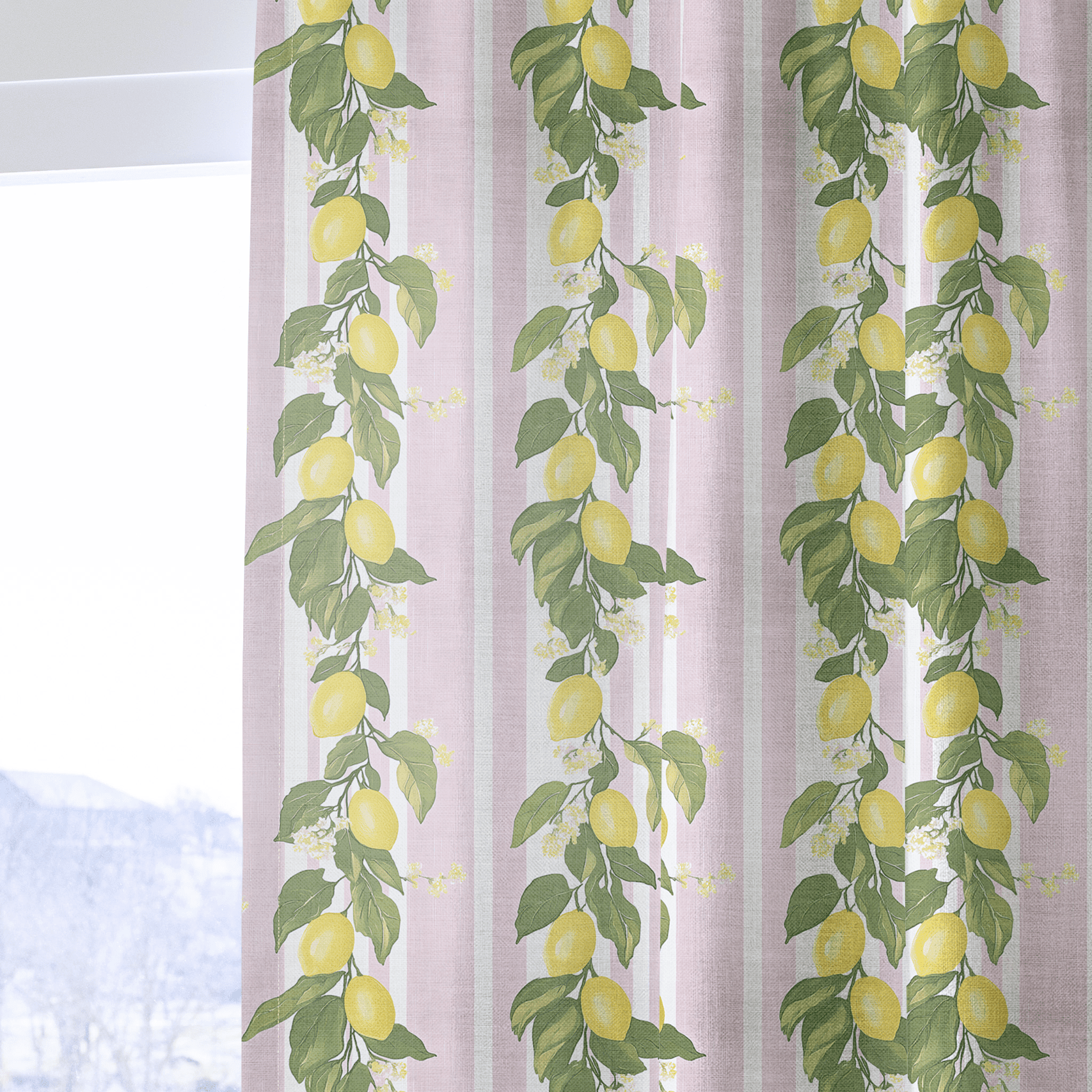 Sicily Stripes - Drapery - Benton Lane Home - Lemon Park