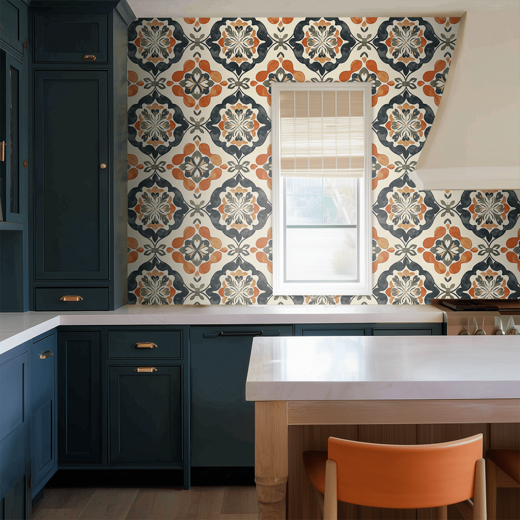 Sienna Crest Wallpaper - Benton Lane Home - Painted Paper