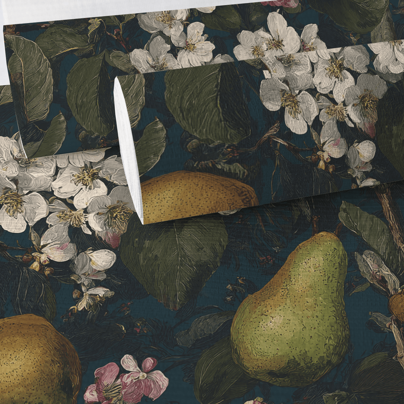 Silken Pear Faux Grasscloth Wallpaper - Painted Paper
