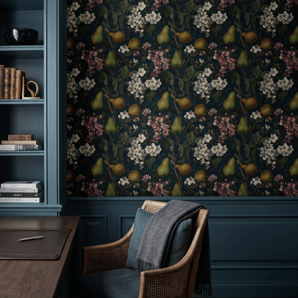 Silken Pear Wallpaper - Painted Paper