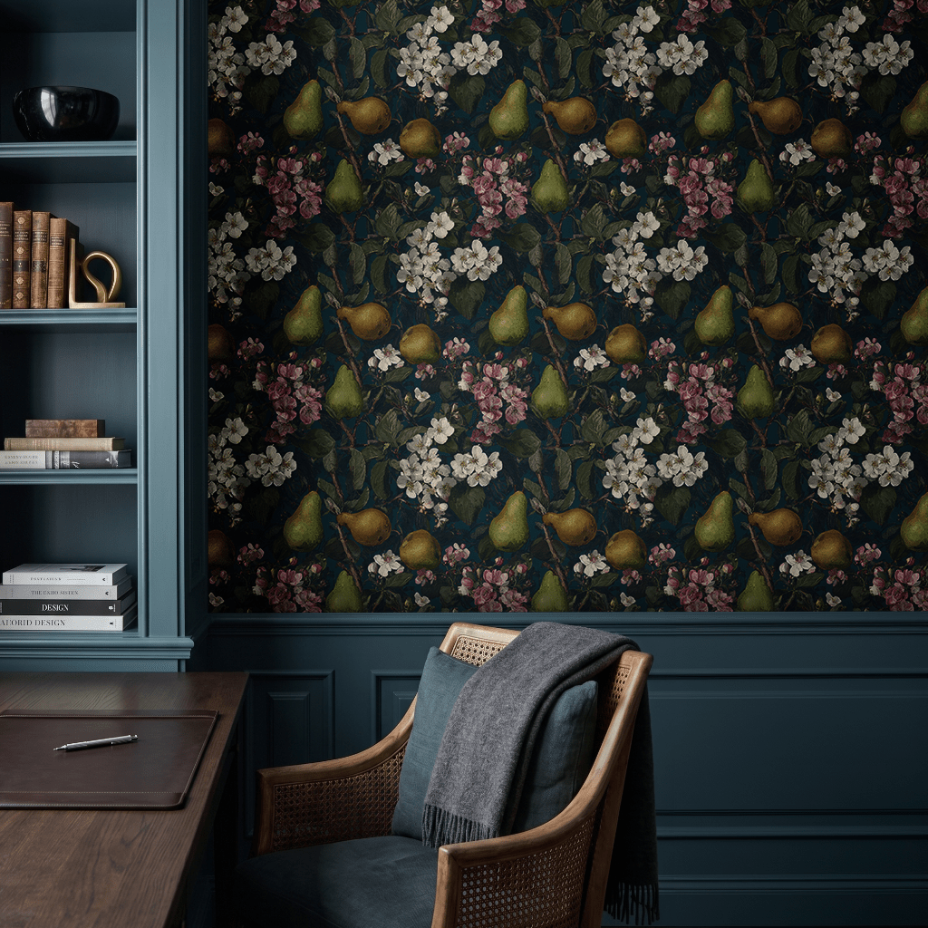 Silken Pear Wallpaper - Painted Paper