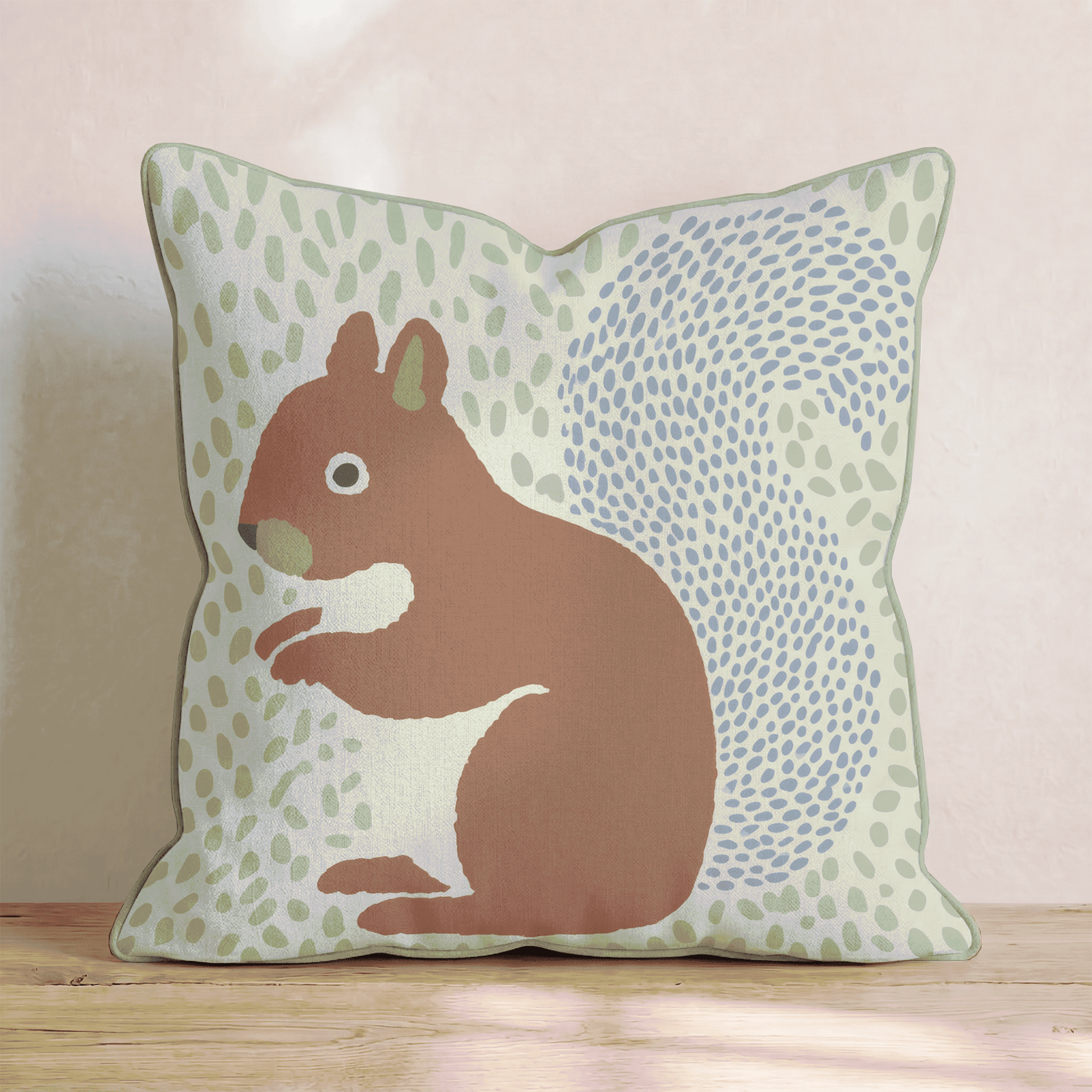 Silly Squirrel Throw Pillow - Benton Lane Home - Hillcroft Home