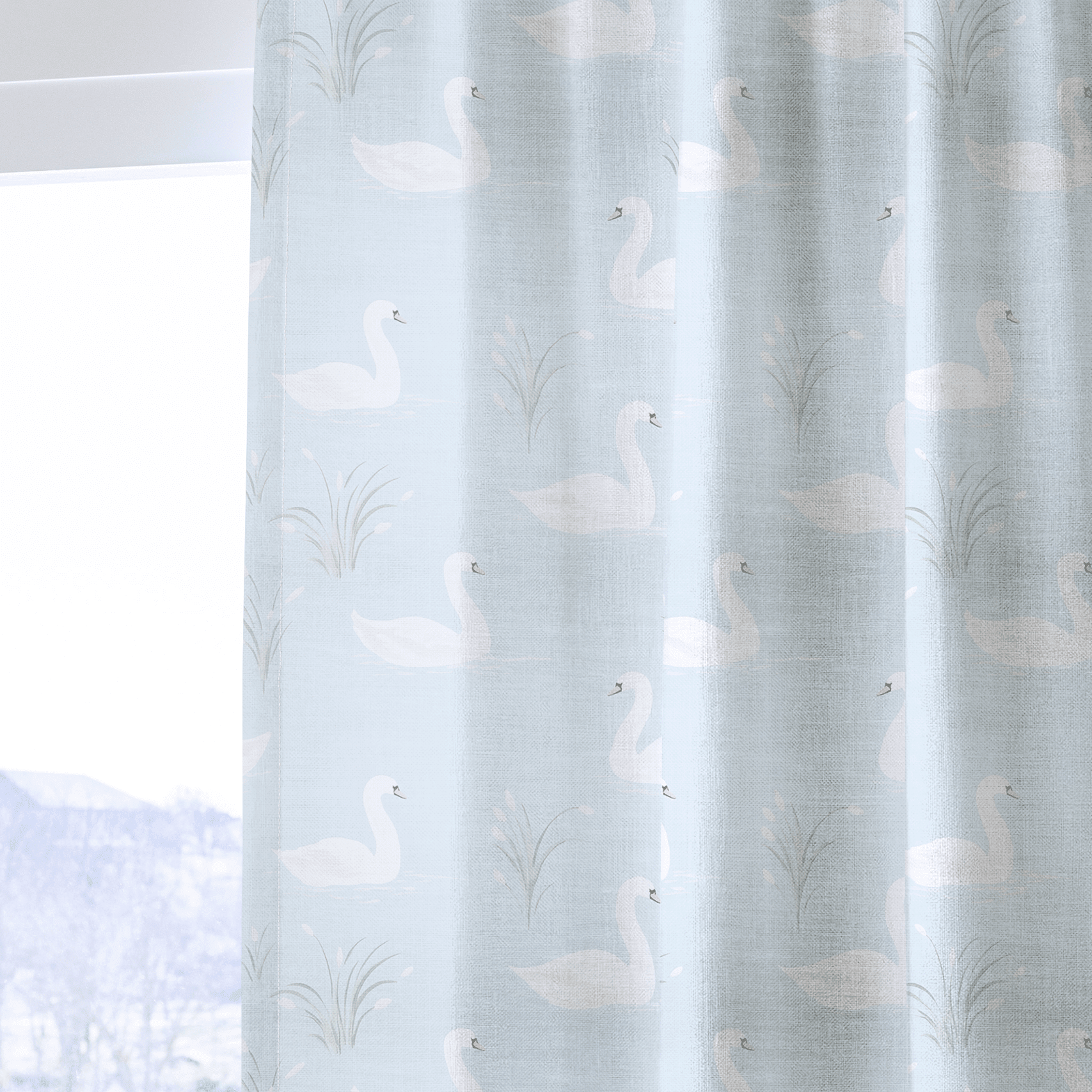 Silver Pond - Drapery - Benton Lane Home - Lemon Park