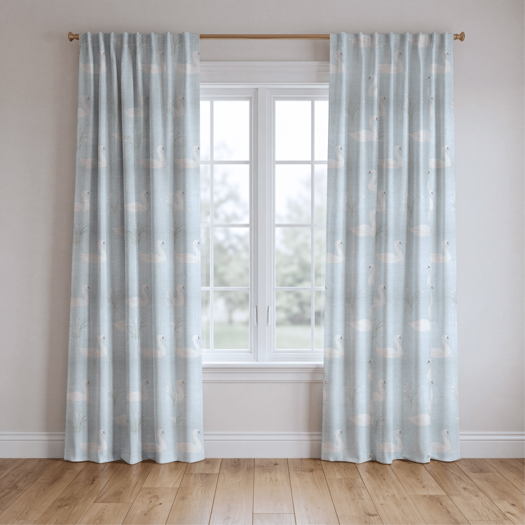 Silver Pond - Drapery - Benton Lane Home - Lemon Park