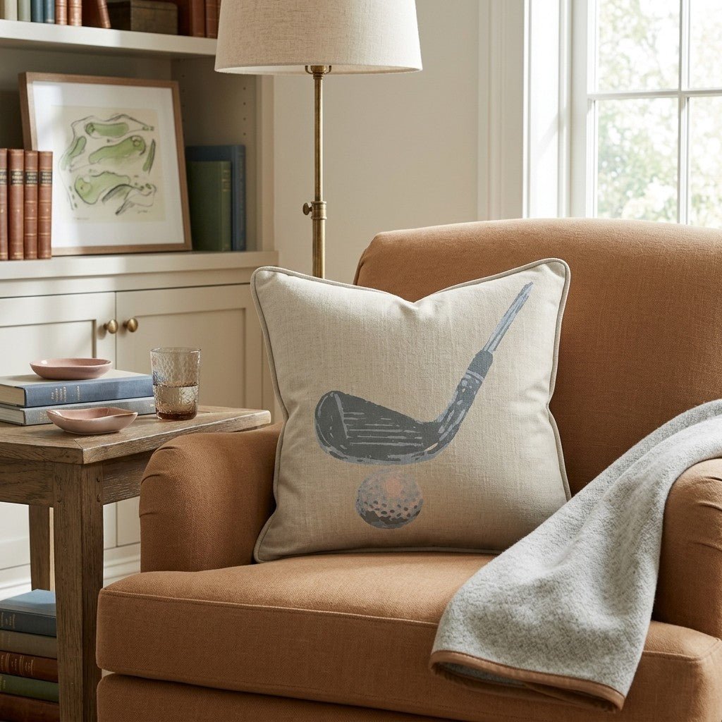 Simple Golf Club Throw Pillow - Benton Lane Home - Hillcroft Home