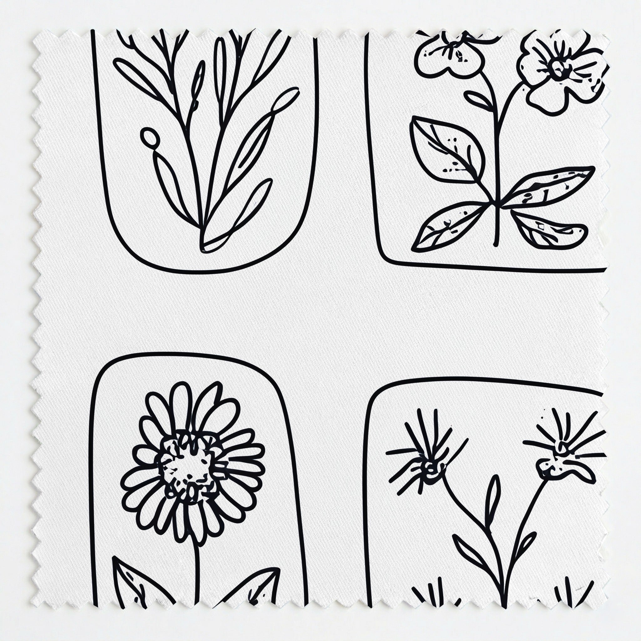 Sketchbook Blooms - Fabric - Lemon Park