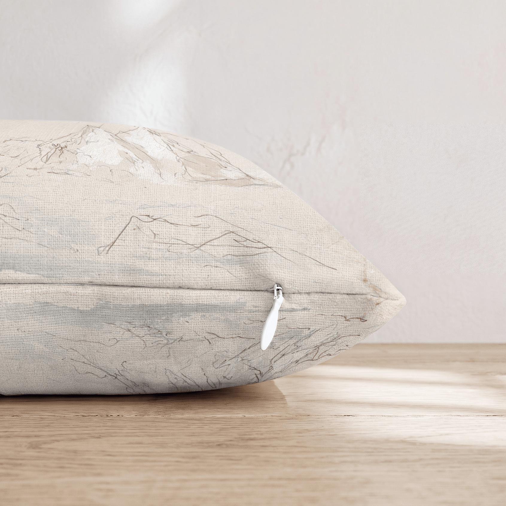 Sketched Mountains Throw Pillow - Hillcroft Home