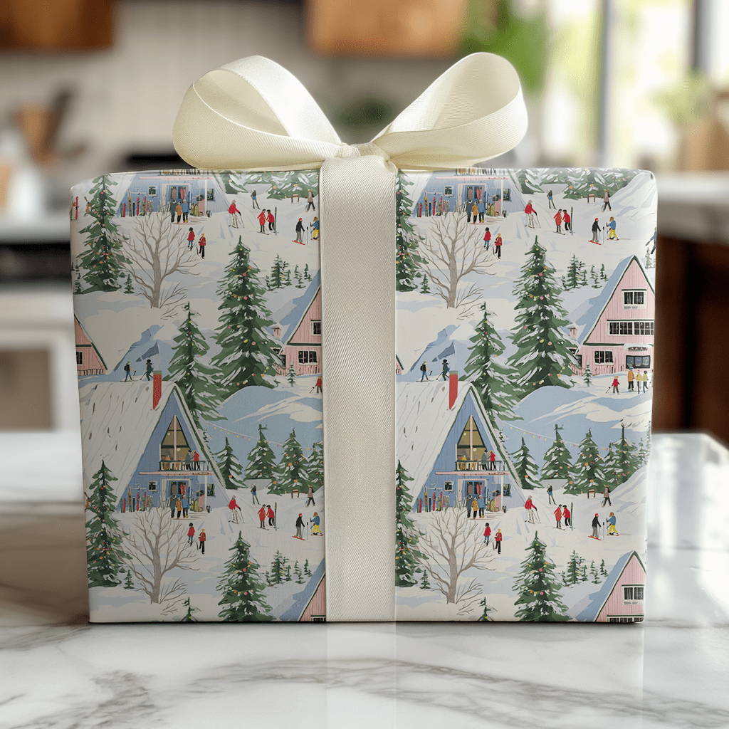 Ski Rental - Wrapping Paper - Benton Lane Home - Lemon Park