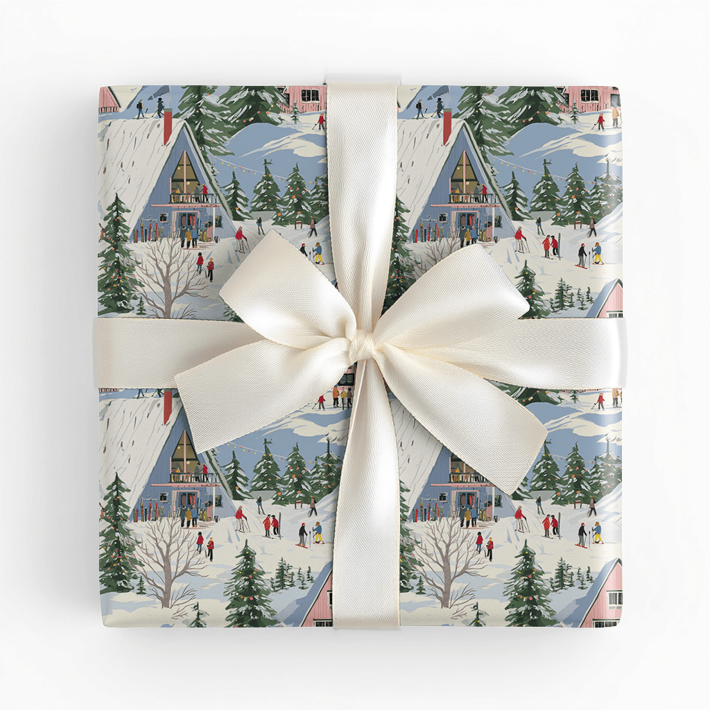 Ski Rental - Wrapping Paper - Benton Lane Home - Lemon Park