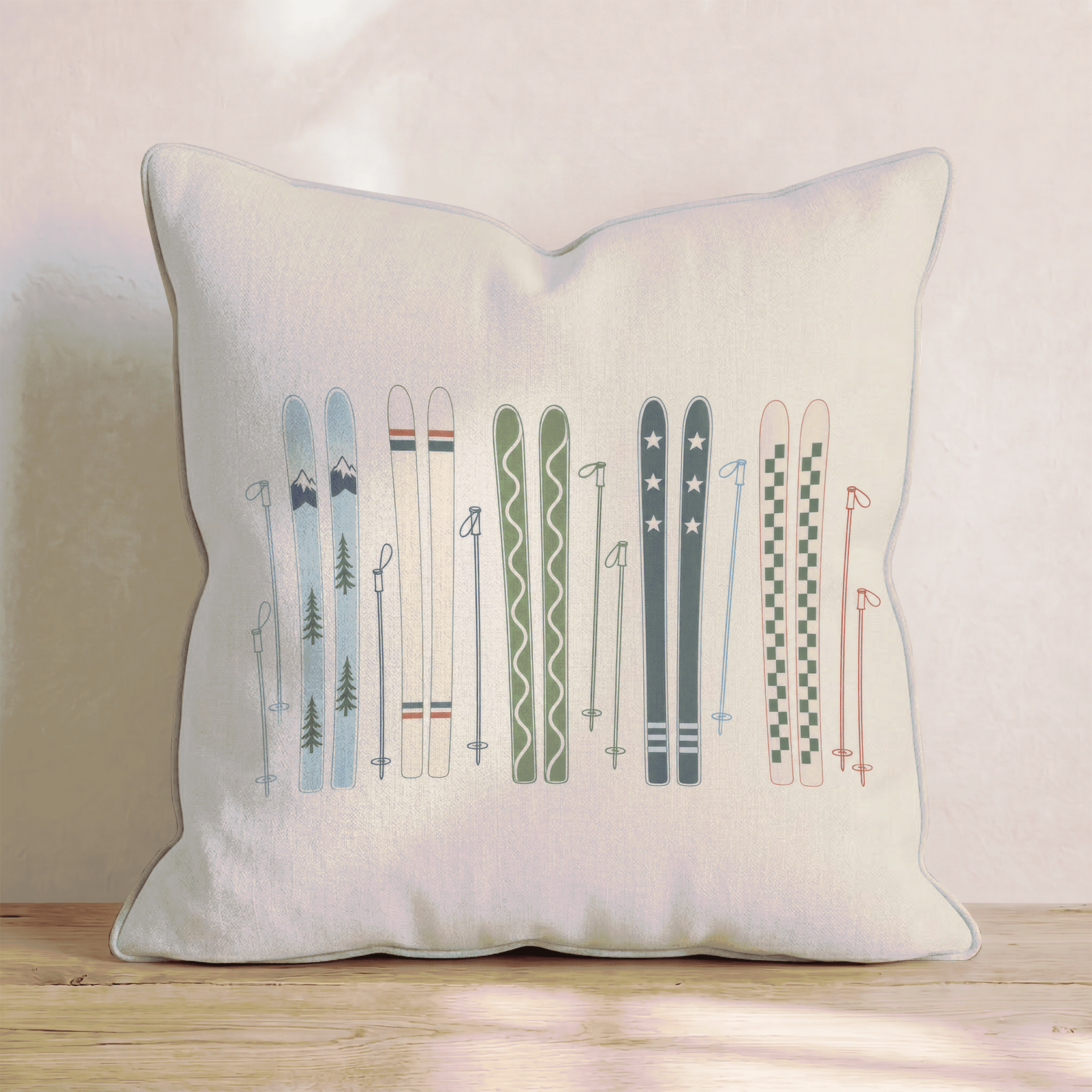 Ski Style Throw Pillow - Benton Lane Home - Hillcroft Home