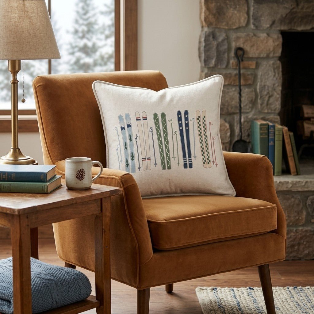 Ski Style Throw Pillow - Benton Lane Home - Hillcroft Home