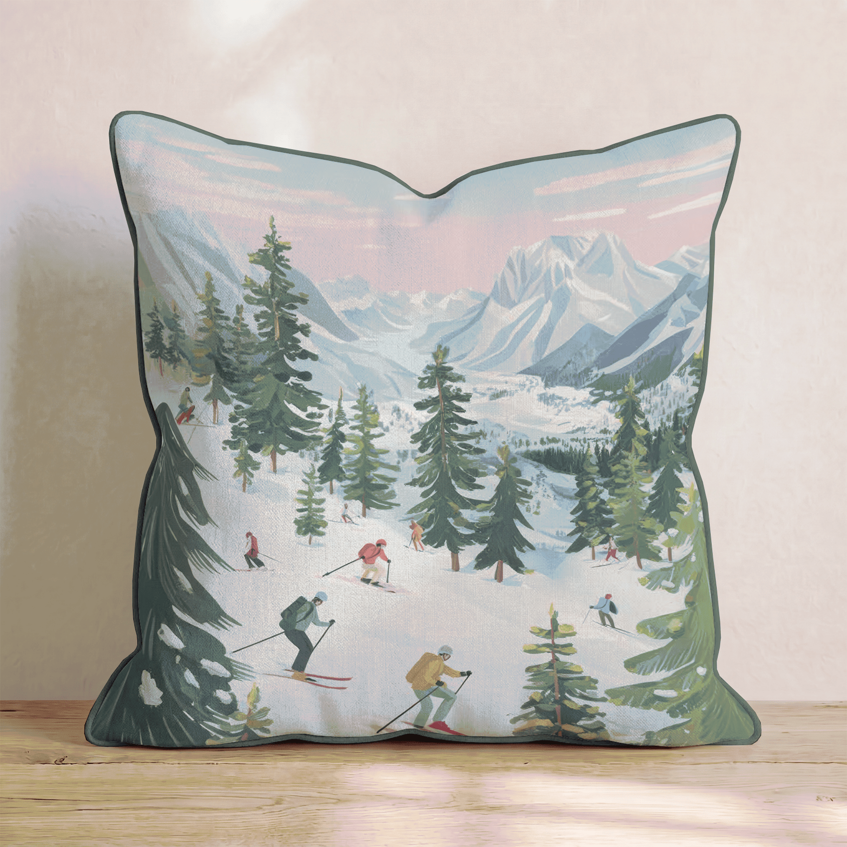 Ski Summit Throw Pillow - Benton Lane Home - Hillcroft Home