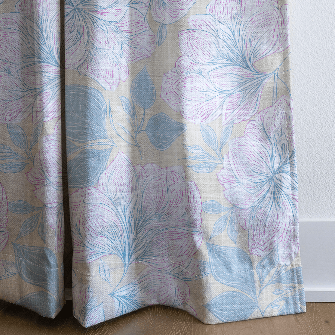 Skipping Through Flowers - Drapery - Benton Lane Home - Lemon Park
