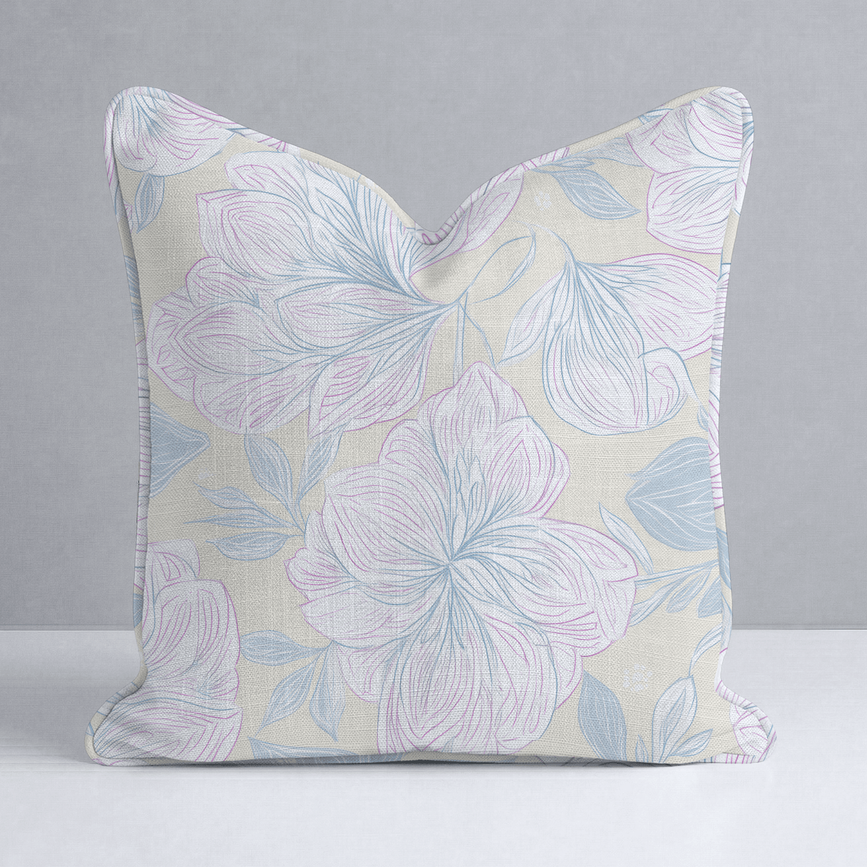 Skipping Through Flowers Throw Pillow - Benton Lane Home - Lemon Park