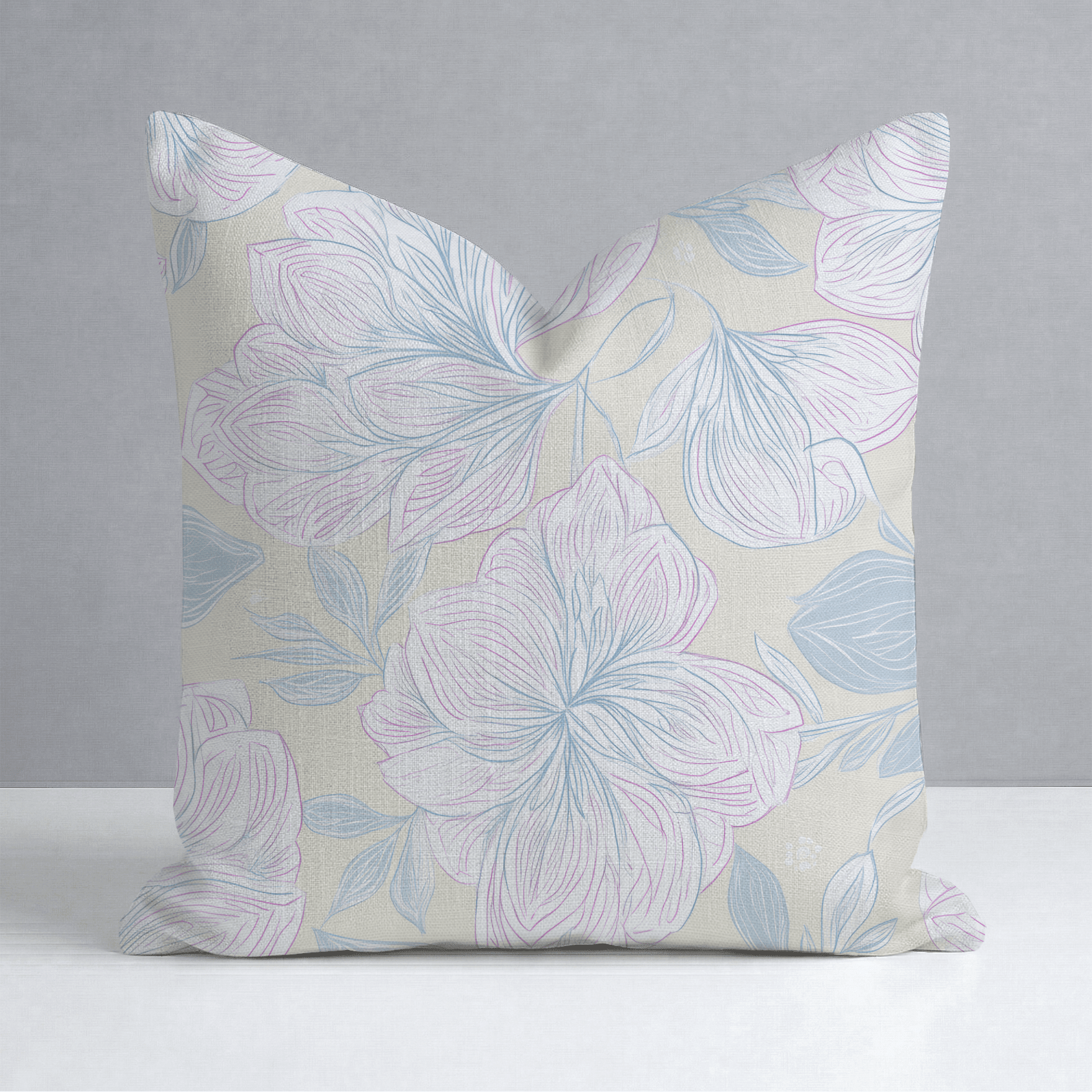 Skipping Through Flowers Throw Pillow - Benton Lane Home - Lemon Park