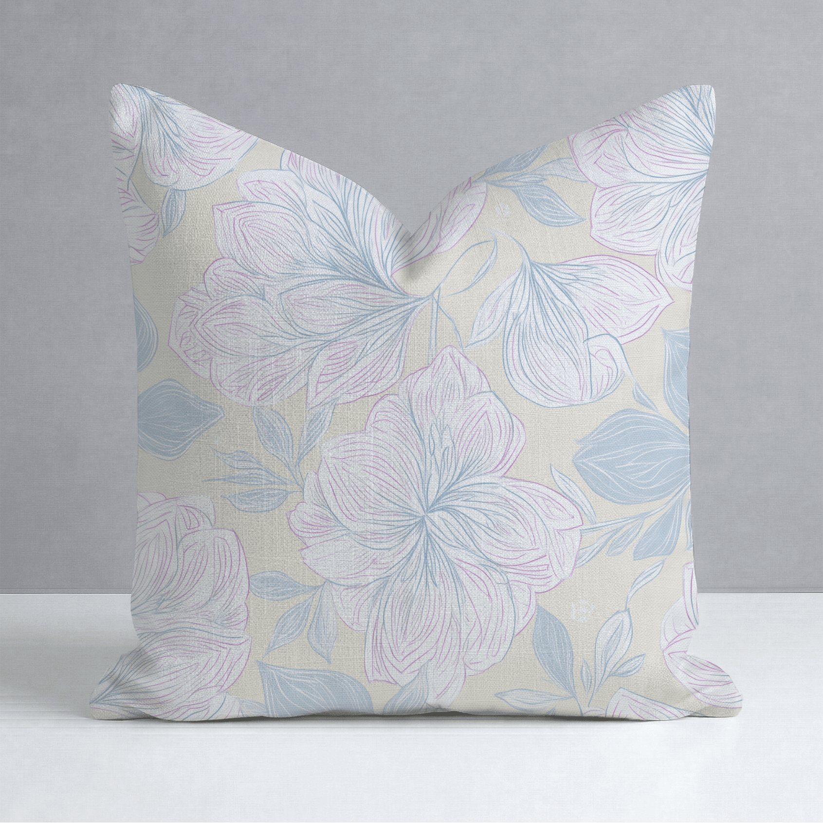 Skipping Through Flowers Throw Pillow - Benton Lane Home - Lemon Park