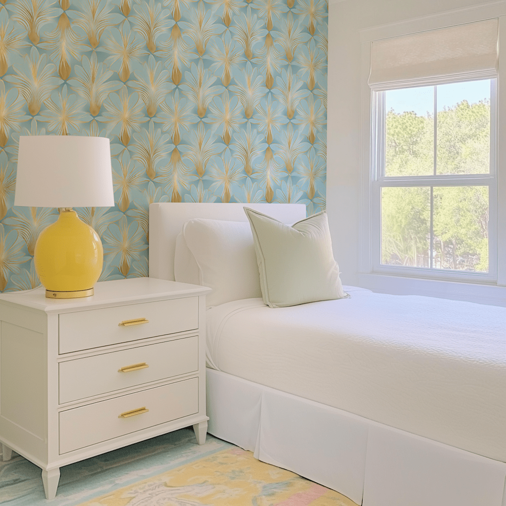 Skylight Gold Wallpaper - Lemon Park