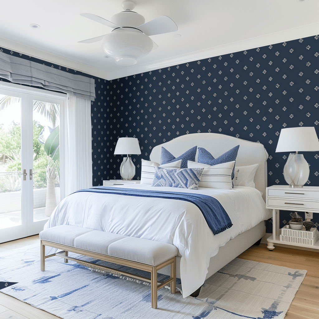 Small Flower Wallpaper - Benton Lane Home - Lemon Park