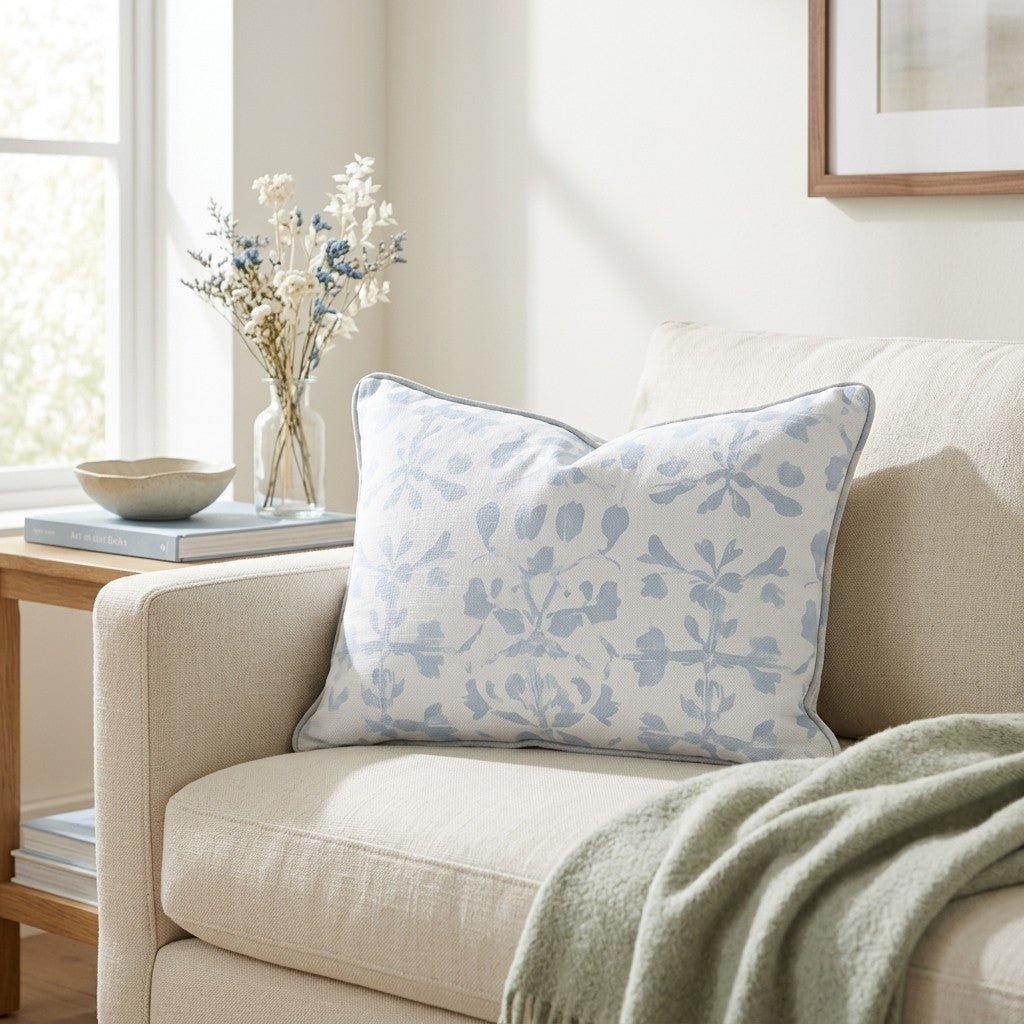 Snow at the Beach Throw Pillow - Benton Lane Home - Lemon Park