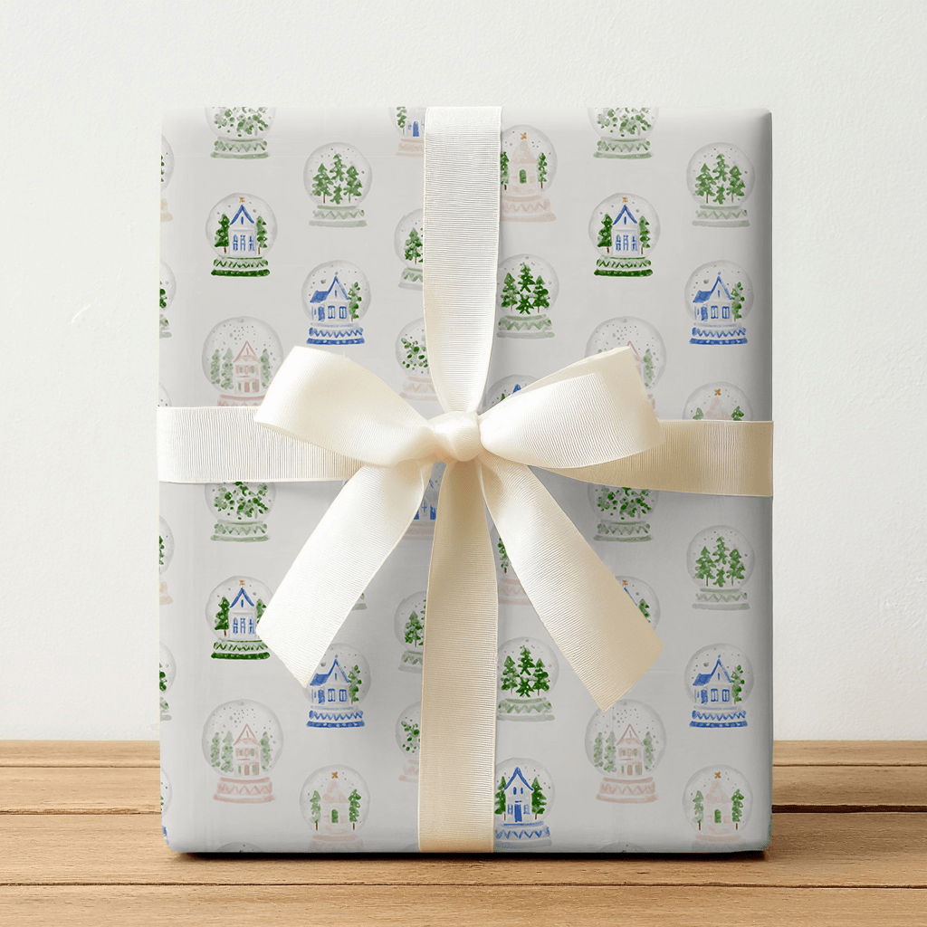 Snow Globe Street - Wrapping Paper - Benton Lane Home - Lemon Park
