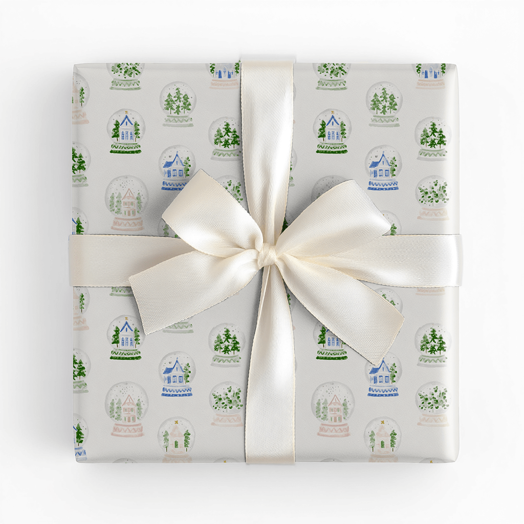 Snow Globe Street - Wrapping Paper - Benton Lane Home - Lemon Park