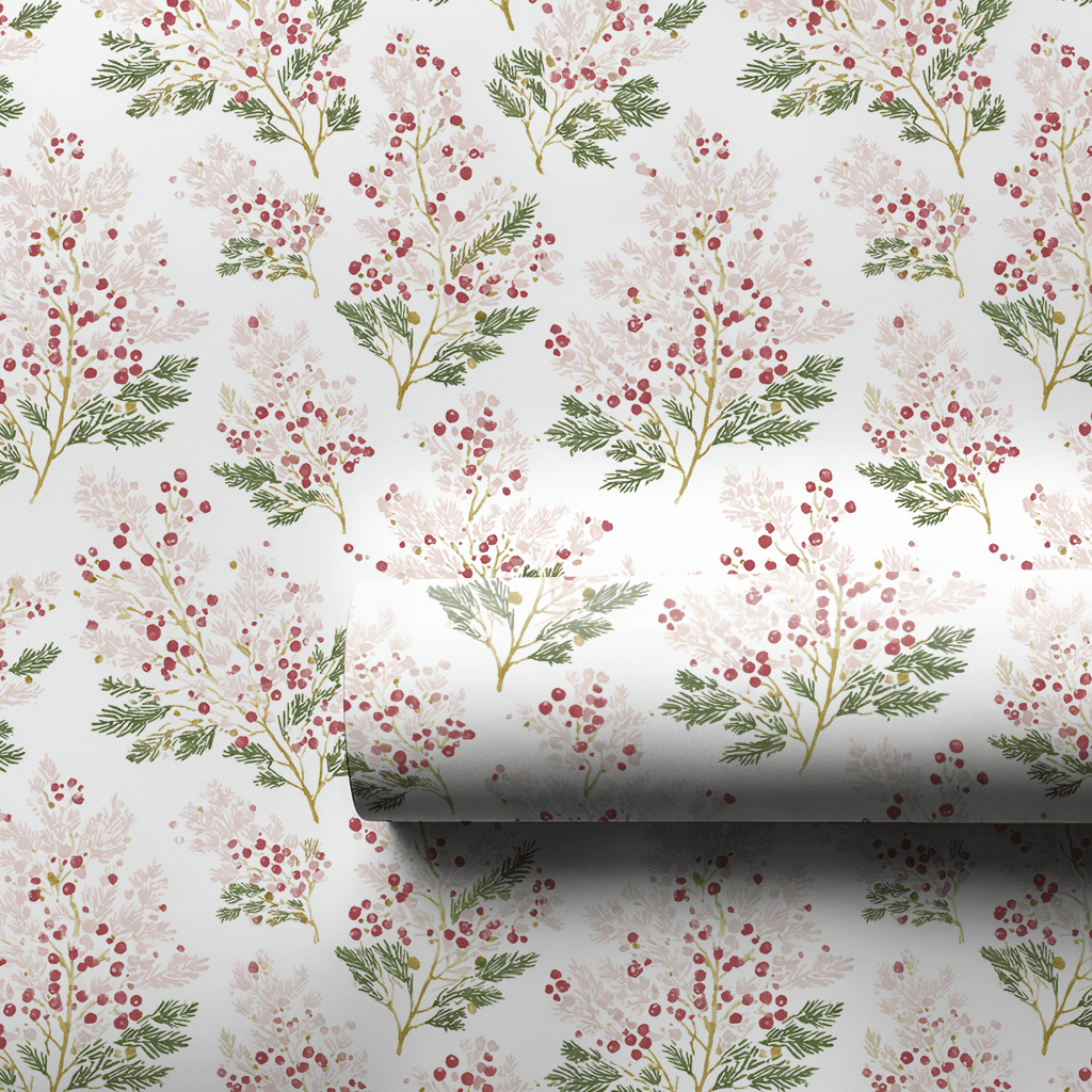 Snowberry - Wrapping Paper - Benton Lane Home - Lemon Park