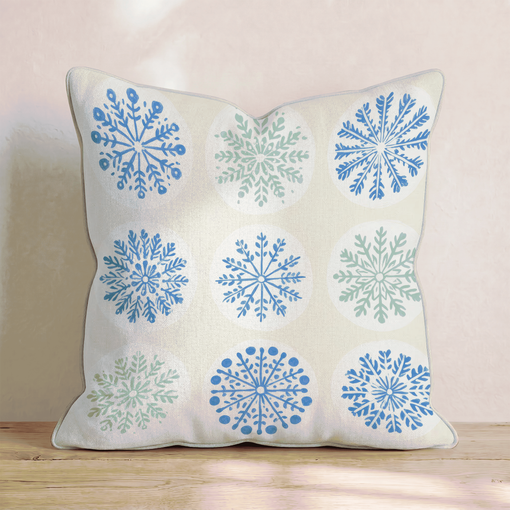 Snowflake Sugar Cookie Throw Pillow - Hillcroft Home