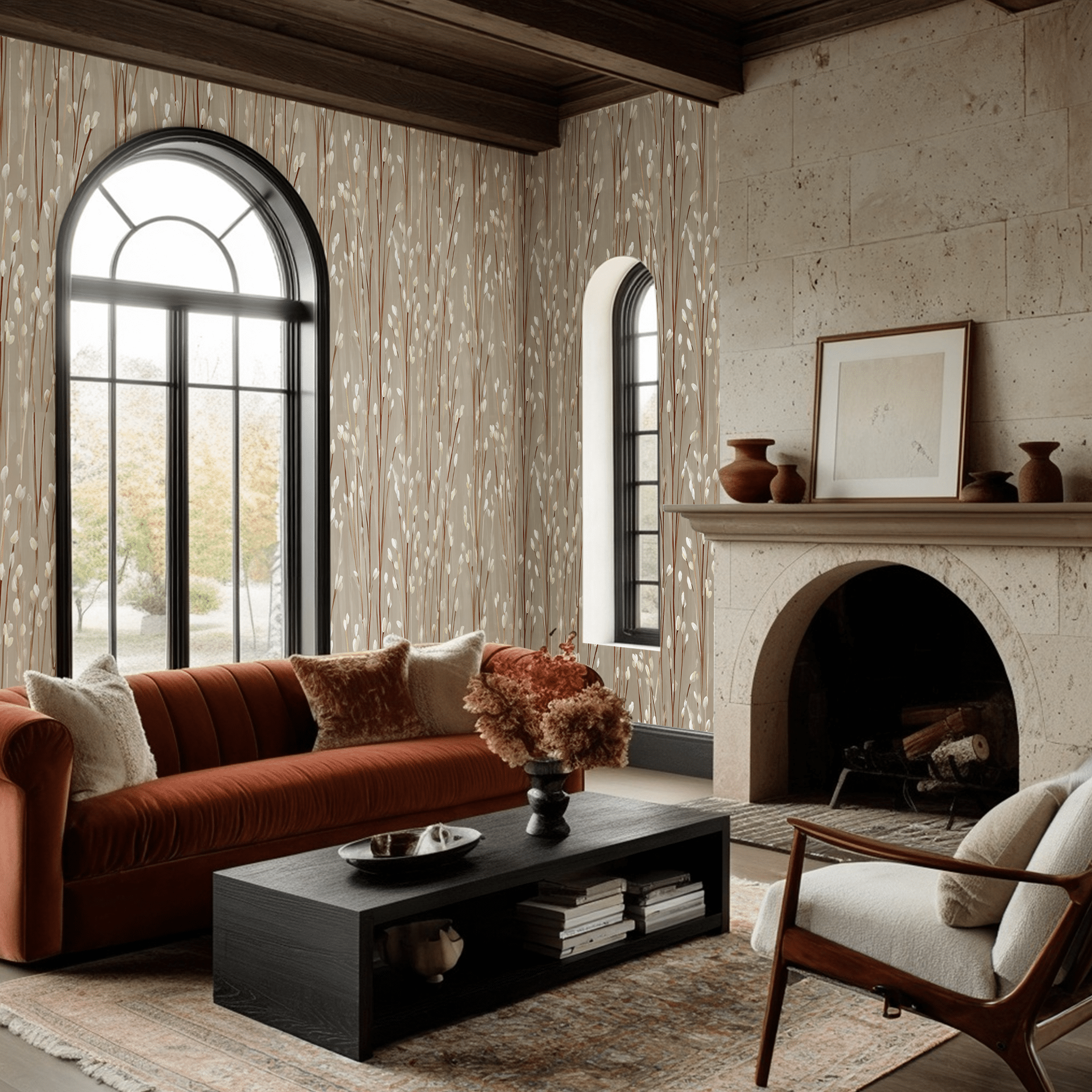 Snowstem Wallpaper - Benton Lane Home - Benton Lane