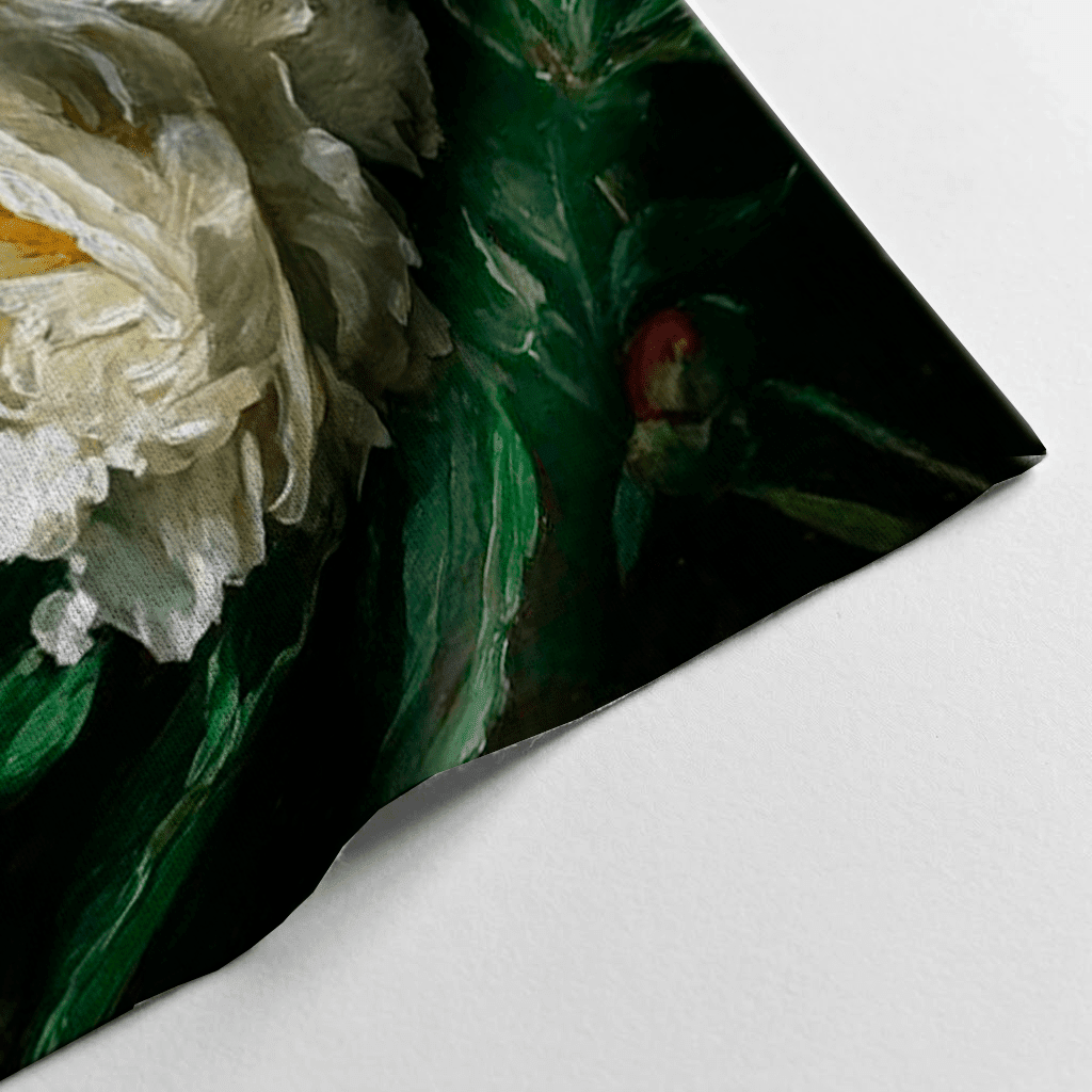 Snowy Peonies - Tapestry - Benton Lane Home - Painted Paper