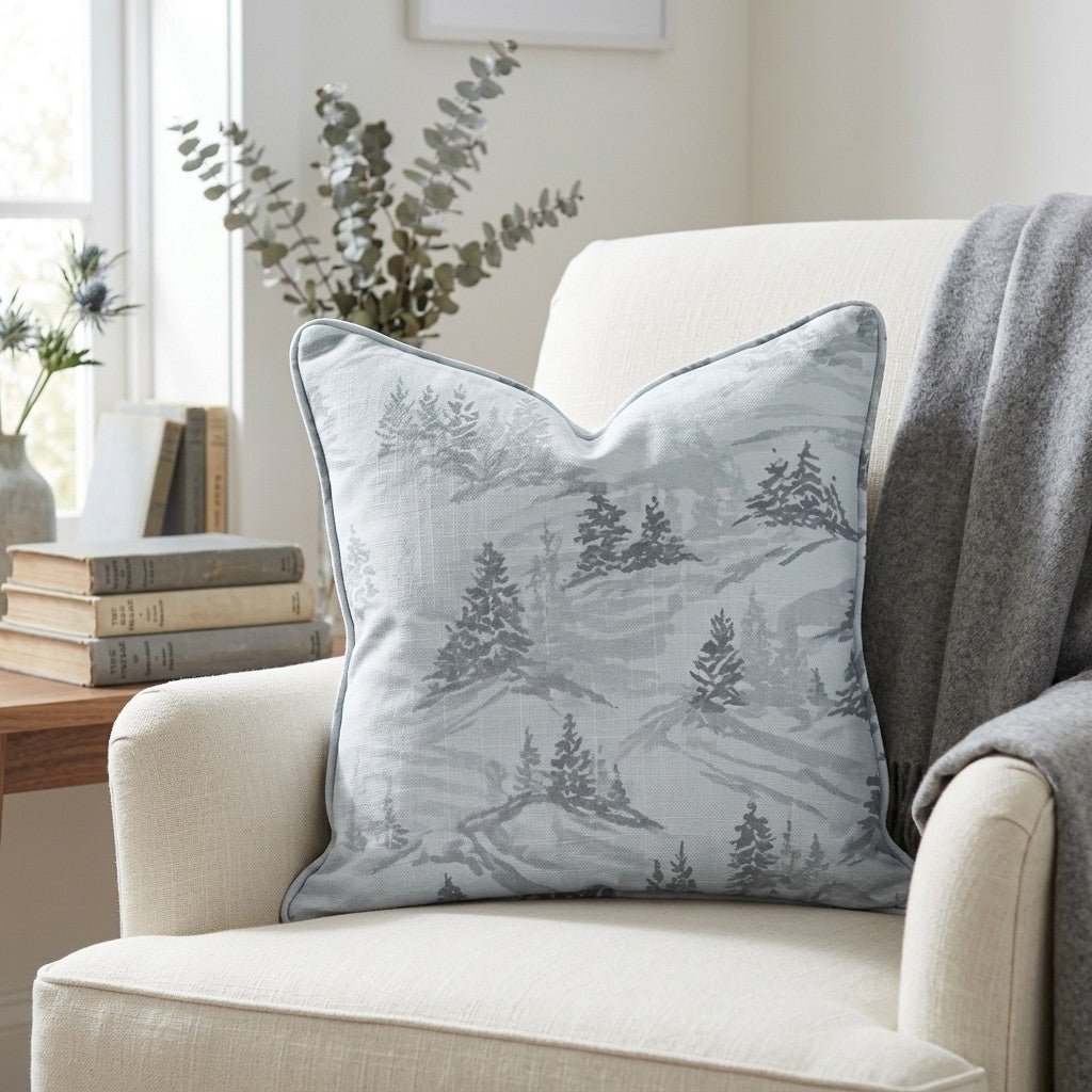 Snowy Slopes Throw Pillow - Benton Lane Home - Lemon Park