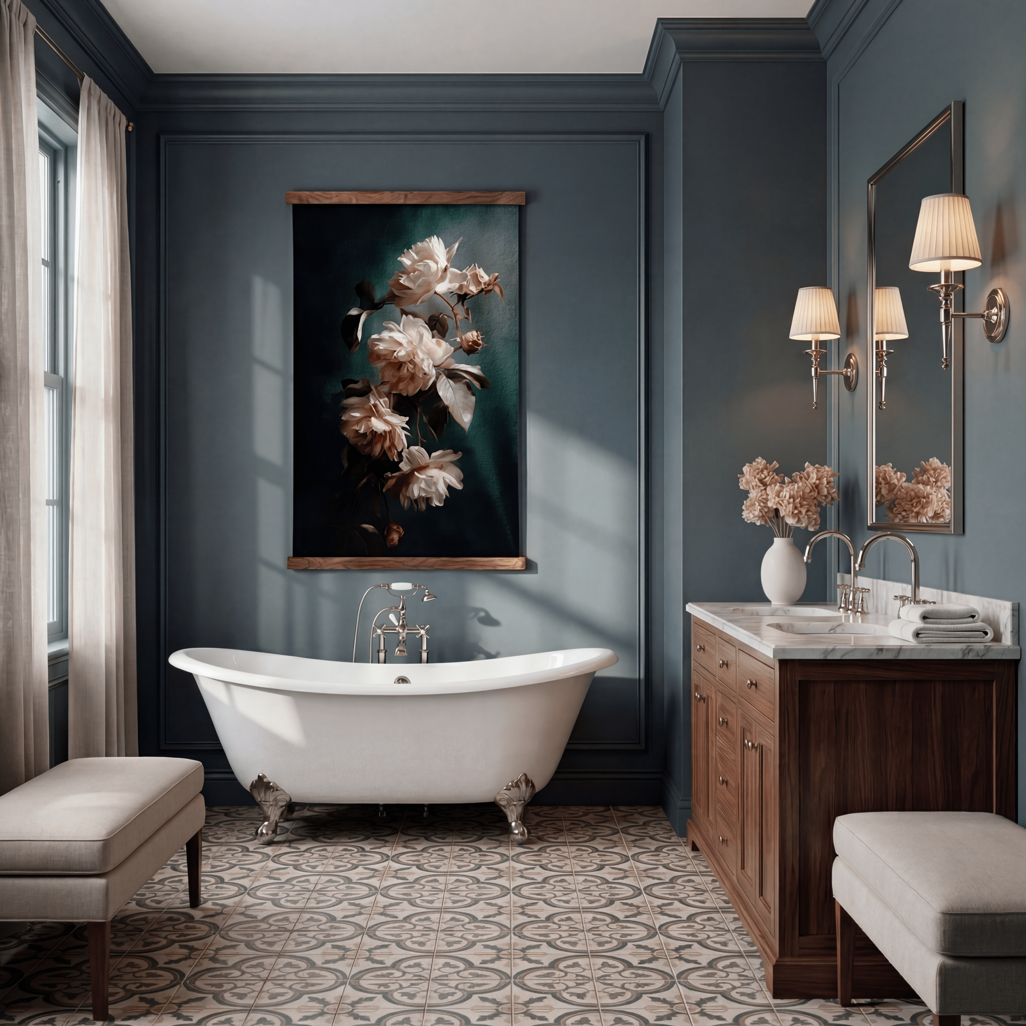 Sofia Florals - Tapestry - Benton Lane Home - Painted Paper