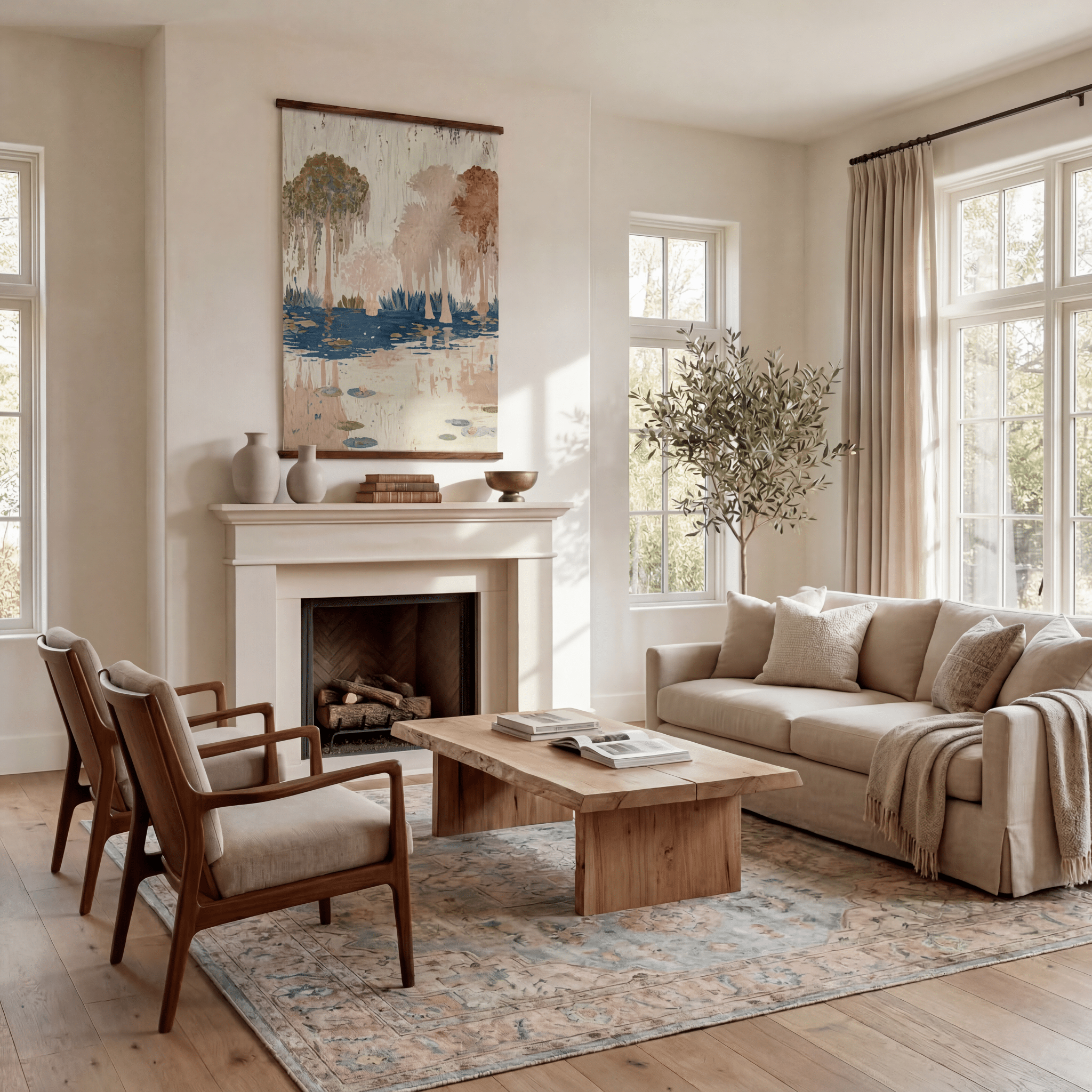Soft Arboreal - Tapestry - Benton Lane Home - Lemon Park
