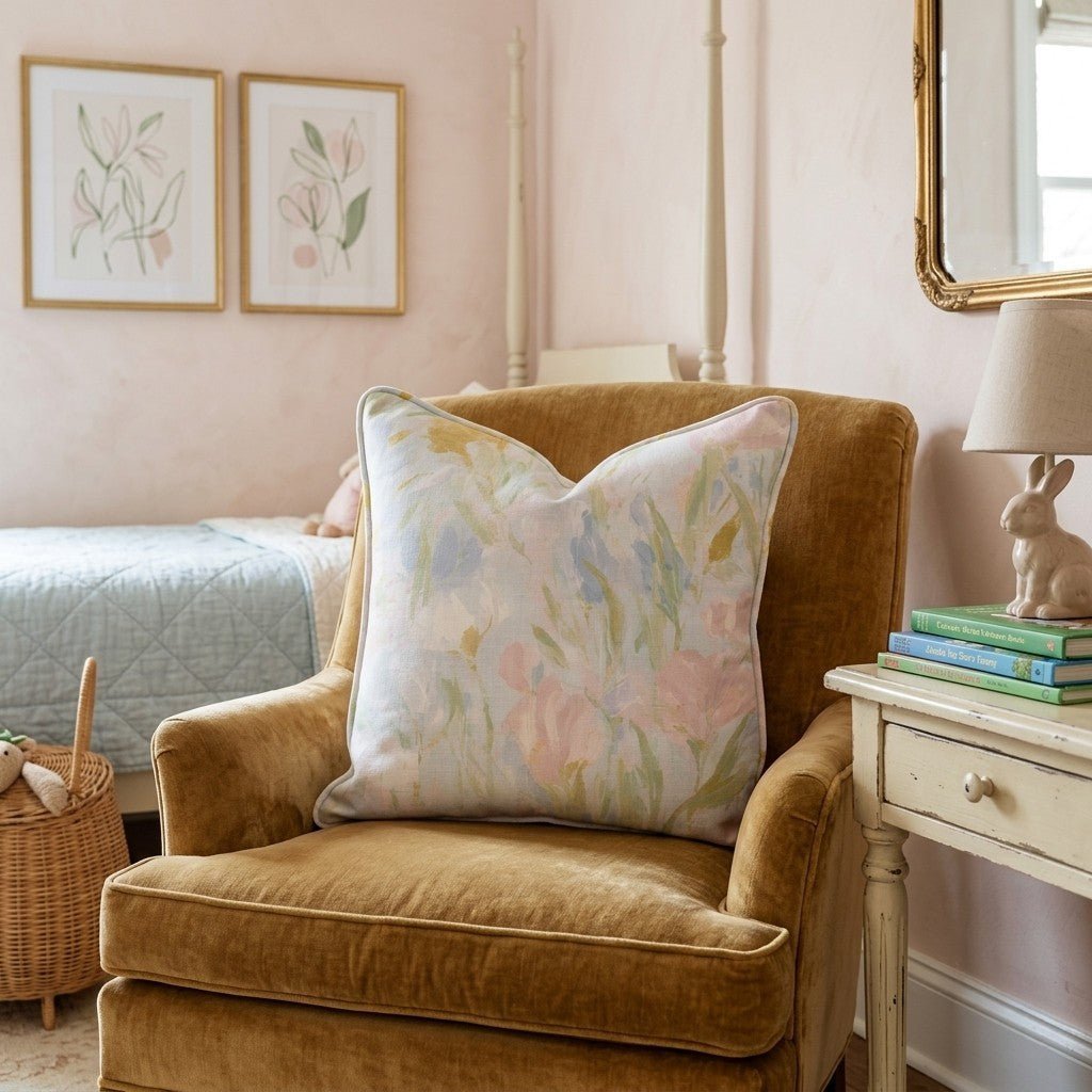 Soft Floral Dream Throw Pillow - Benton Lane Home - Hillcroft Home