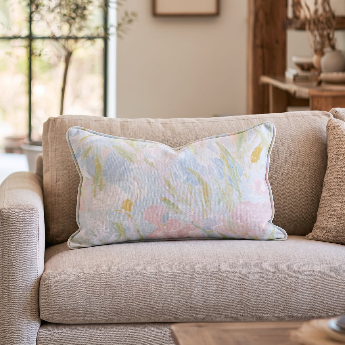 Soft Floral Dream Throw Pillow - Benton Lane Home - Hillcroft Home
