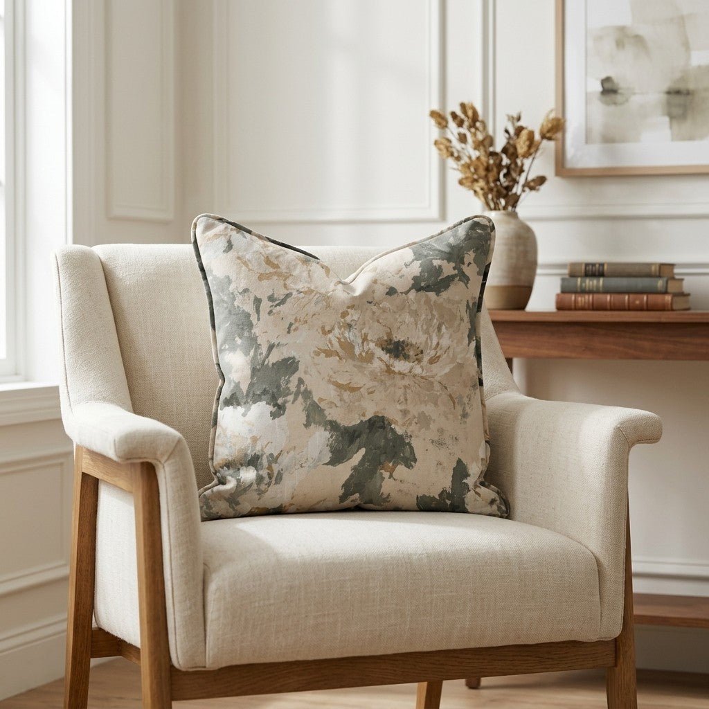 Soft Peony Throw Pillow - Benton Lane Home - Lemon Park