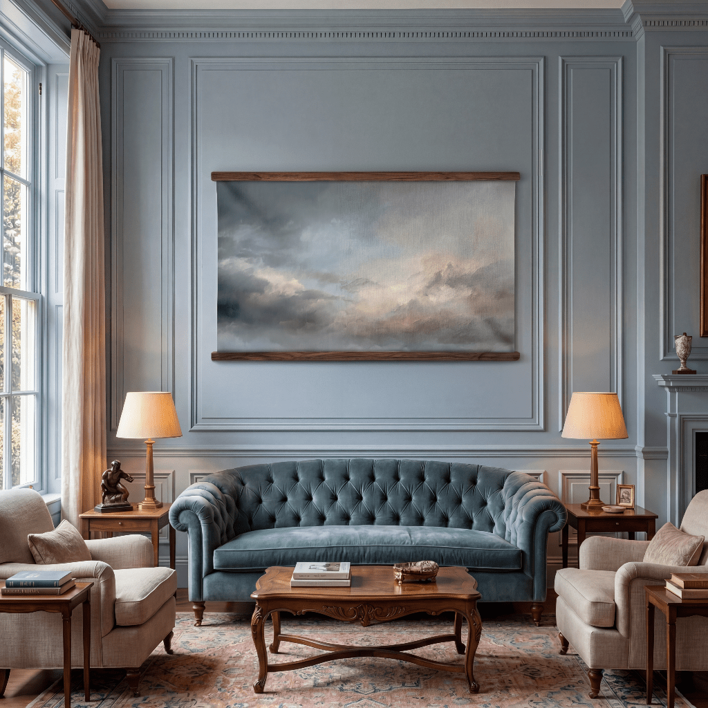 Soft Sky - Tapestry - Benton Lane Home - Painted Paper