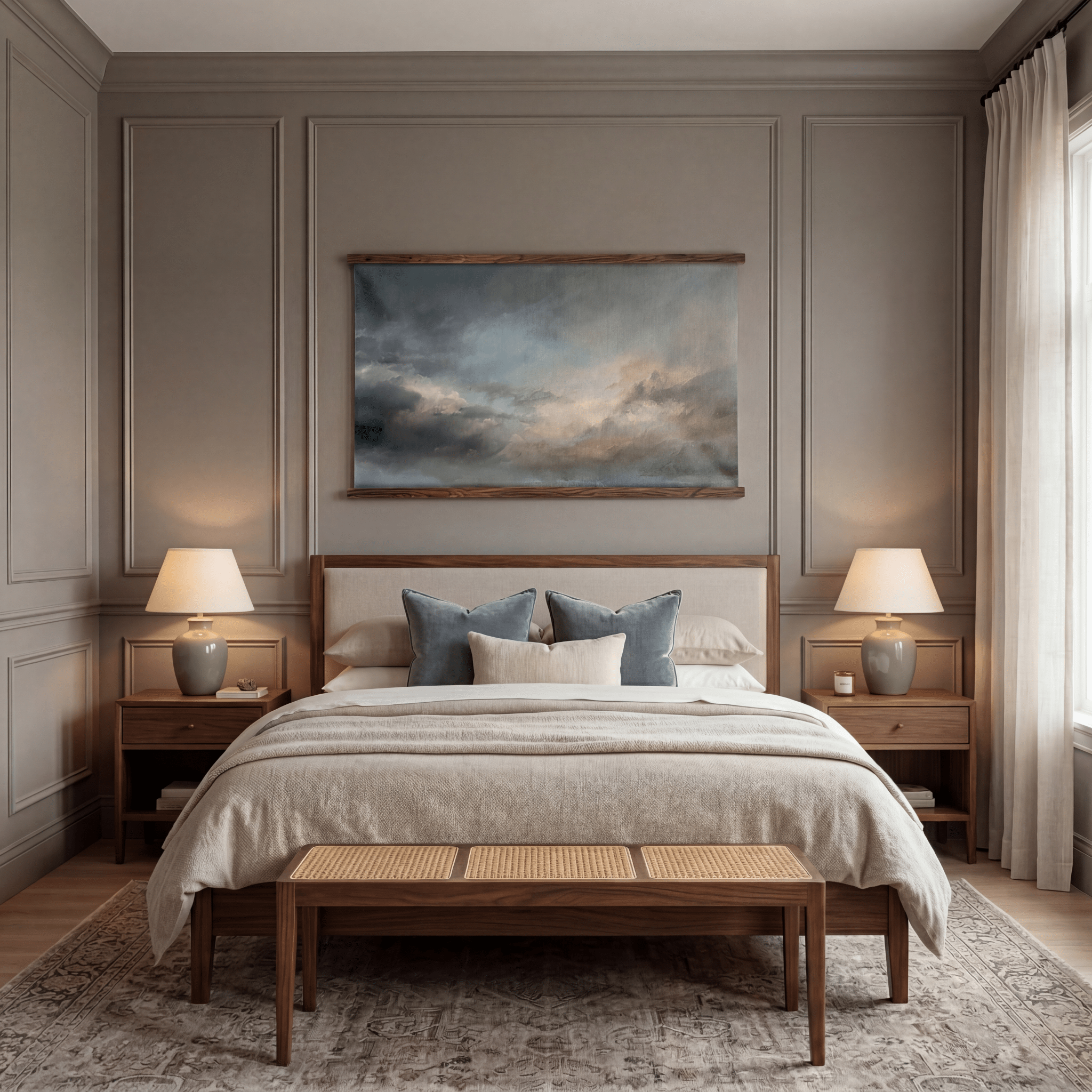 Soft Sky - Tapestry - Benton Lane Home - Painted Paper