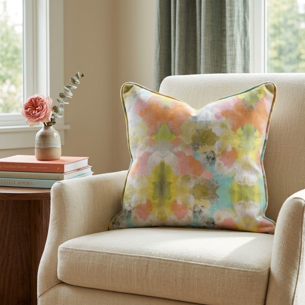 Solstice Bloom Throw Pillow - Benton Lane Home - Lemon Park